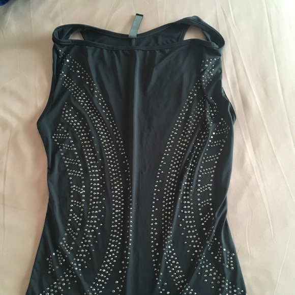 Colori ruched charcoal color blouse - Picture 8 of 8